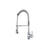 Yosemite Home Decor YP2814A-PC Single Handle Spring Pull-Out Kitchen Faucet, Polished Chrome