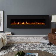 Real Flame Corretto Electric Fireplace, 72, Black