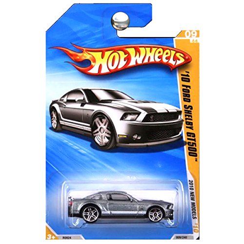  Hot Wheels 2010 New Models Ford Mustang Shelby GT500 GT-500 Grey Silver