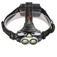 FCYIXIA Bright LED Headlamp - Adjustable Strap, IPX6 Water Resistant, Great for Running, Camping, Hiking & More
