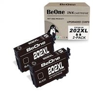 BeOne Remanufactured Ink Cartridge Replacement for Epson 202 XL 202XL T202 T202XL Black 2-Pack to Use with Workforce WF-2860 WF2860 Expression Home XP-5100 XP5100 Printer