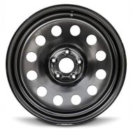 Road Ready Wheels Road Ready Car Wheel For 2002-2008 Dodge Ram 1500 20 Inch 5 Lug Black Steel Rim Fits R20 Tire - Exact OEM Replacement - Full-Size Spare