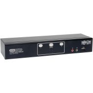 Tripp Lite 4-Port Dual Monitor DVI KVM Switch with Audio, USB 2.0 Hub & Cables (B004-2DUA4-K)