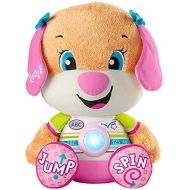 Fisher-Price Laugh & Learn So Big Sis, Large Musical Plush Puppy Toy with Learning Content for Infants and Toddlers