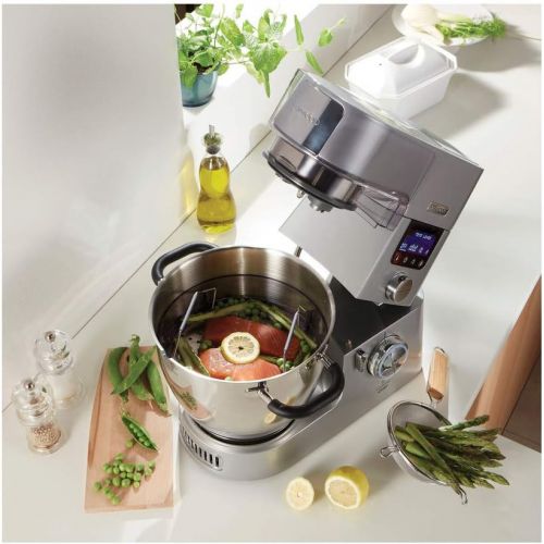  Kenwood Cooking Chef Gourmet KCC9060S - Food Processor with Cooking Function, Induction Hob from 20-180°C, 24 Preset Programmes, 6.7 Litre, Food processor, Silver