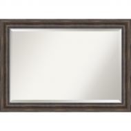 Amanti Art Wall Mirror Extra Large, Rustic Pine Wood: Outer Size 42 x 30