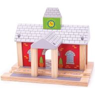 Bigjigs Rail Wooden Railway Station - Other Major Rail Brands are Compatible