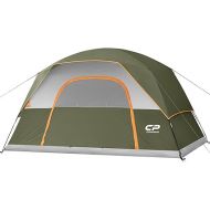 CAMPROS CP Tent 3/4/6/8 Person Camping Tents, Waterproof Windproof Family Dome Tent with Rainfly, Large Mesh Windows, Wider Door, Easy Setup, Portable with Carry Bag
