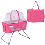 Rungfa Lightweight Foldable Baby Bassinet Rocking Bed Mosquito Net Carrying Bag Travel