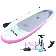 Sevylor Driftsun 11 Foot Extra Wide Stable Inflatable Paddle Board, Yoga Balance Stand Up SUP Package with Travel Backpack, Adjustable Paddle, Coil Leash, 11 Feet x 34 Inches
