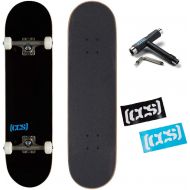 [아마존베스트]CCS Skateboard Complete - Color Logo and Natural Wood - Fully Assembled - Includes Skateboard Tool and Stickers