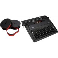 [아마존베스트]Royal Epoch Manual Typewriter with Spanish Keyboard and Black/Red Nylon Typewriter Ribbon Bundle