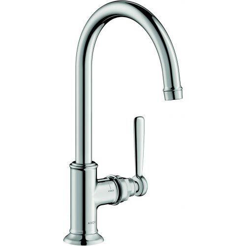  AXOR Montreux Classic Timeless Hand Polished 1-Handle 1 13-inch Tall Bathroom Sink Faucet in Chrome, 16518001