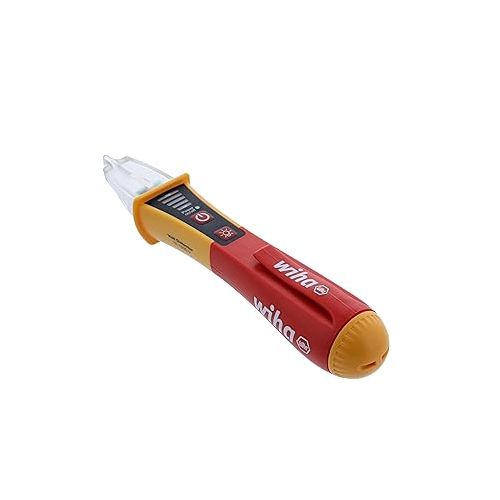  Wiha Non-Contact Voltage Tester Category IV 12-1000V AC with Flash Light - 25506, Red