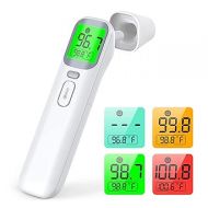 Wellue Touchless Baby Thermometer, Infrared Forehead and Ear Thermometer, Medical Temporal Thermometer for Adults, Kids, Babies, Large LCD Screen, Memory Stroage and Fever Alarm