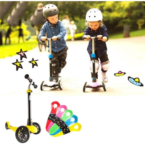  Kinder Roller Dreiradscooter Roller 2-3-4 Jahre altes dreiradriges Pedal Yo Auto Skateboard FANJIANI (Farbe : Rot)