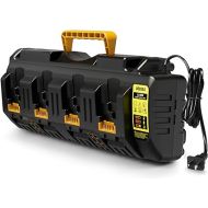 DCB104 Battery Charger Replacement for Dewalt 12V/20V Max Battery Charger Station 4Port Simultaneous Charging