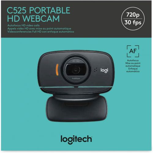 로지텍 Logitech HD Webcam C525, Portable HD 720p Video Calling with Autofocus