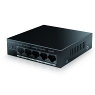Amcrest 5-Port POE+ Switch with Metal Housing, 4-Ports POE+ Power Over Ethernet Plus 802.3at 58w (AMPS5E4P-AT-58)