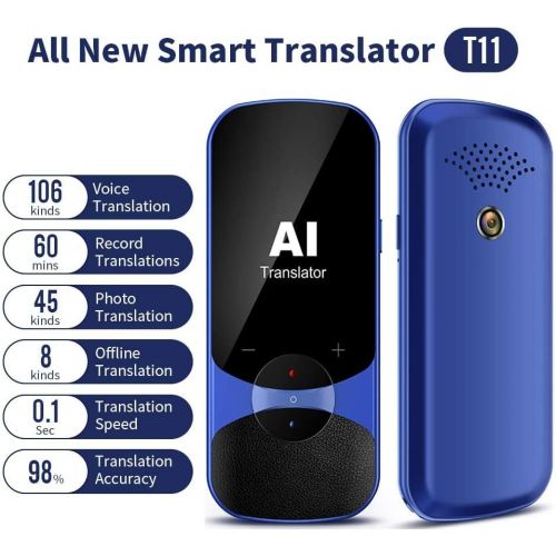  Buoth Language Translator Device,Two Way Smart Voice Translator Device Support 106 Languages with Camera Translation for Travelling Learning Business