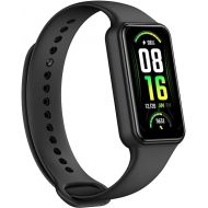 Amazfit Band 7 Fitness & Activity Tracker, Step Monitoring, Heart Rate & SpO2 Monitoring, Virtual Pacer, 18-Day Battery, Sleep Quality Analysis, Alexa Built-In, Water Resistant, (Black)