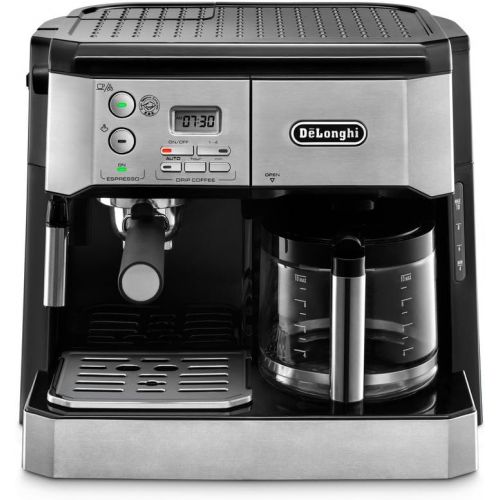 드롱기 [아마존베스트]DeLonghi BCO430 Combination Pump Espresso and 10-Cup Drip Coffee Machine with Frothing Wand, Silver and Black