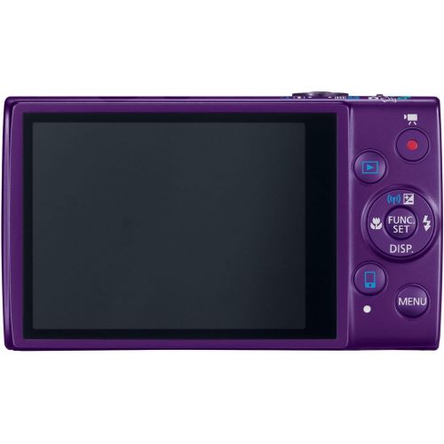 캐논 Canon PowerShot ELPH 340 HS 16MP Digital Camera - Wi-Fi Enabled (Purple)