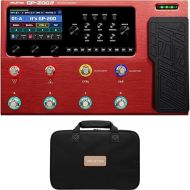 VALETON GP-200R + Gig Bag Bundle - Multi-Effects Guitar/Bass Pedal with Expression, FX Loop, MIDI, Amp Modeling, IR Cab Simulation, Stereo, USB Interface, Red