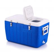 Cooler Box Camping Multifunction Plastic Creative with Temperature Display - Household Travel Insulation Box - Outdoor Picnic - Blue