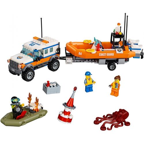  LEGO City Coast Guard 4 x 4 Response Unit 60165 Building Kit (347 Piece)