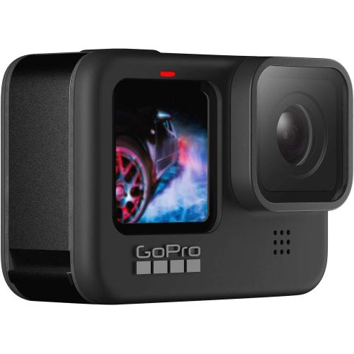 고프로 GoPro HERO9 Black, Sports and Action Camera, 5K/4K Video, Deluxe Bundle with Adventure Kit, Extra Battery, 32GB microSD Card, Card Reader