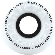 Value not found Ricta Unisex Adult Clouds 92A The 92a Urethane is A Happy Medium That Allows You to Skate Rough Spots Without Compromising Performance. - White/Black, 56mm