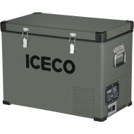 [아마존베스트]ICECO VL45 Portable Refrigerator with SECOP Compressor, 45Liters Platinum Compact Refrigerator, DC 12/24V, AC 110-240V, 0℉ to 50℉, Home & Car Use (without Insulated Cover)
