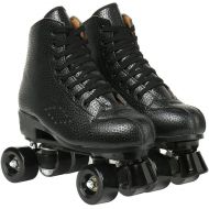 Comeon Women Roller Skates High-top Four-Wheel Roller Skates Double Row Outdoor Roller Skating for Youth and Adults