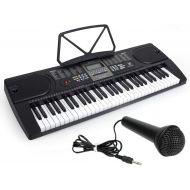 [아마존베스트]Kmise Piano Keyboard 61 Key Portable Electronic Keyboard w/LED Screen,Microphone Music Keyboard For Beginners(Kids & Adults)