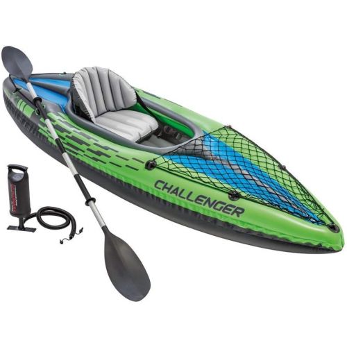 인텍스 Intex Challenger Kayak, 1-Person Inflatable Kayak with Oars & Air Pump