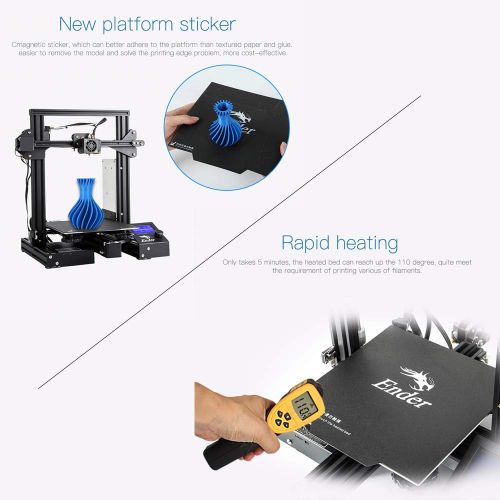  Creality 3D Creality Ender 3 3D Printer Fully Open Source with Resume Printing All Metal Frame FDM DIY Printers 220x220x250mm