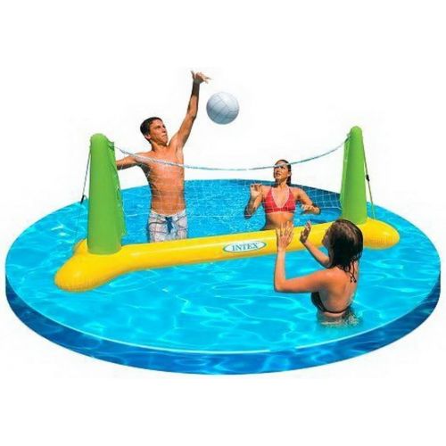 인텍스 Intex Floating Swimming Pool Toy Volleyball Game Family Kids Play Inflatable Fun