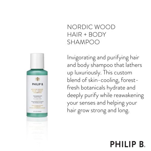  Philip B Nordic Wood Hair and Body Shampoo (2 Ounces)