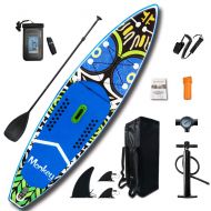 FunWater FeatherLite 11 Inflatable SUP Set | Inflatable Stand Up Paddle Board with Accessories & Carry Bag | Bottom Fins for Paddling, Surf Control, Non-Slip Deck