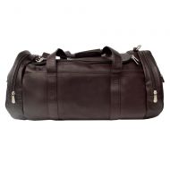 Piel Leather Gym Bag, Chocolate, One Size
