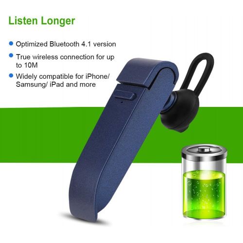 Eboxer Smart Language Translation Devices, Bluetooth Multi Language Translator Earphone, 16 Language Translator earpiece with APP for iPhone/for Samsung/for iPad and More(Blue)