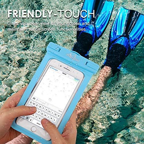  [아마존베스트]MoKo Waterproof Phone Pouch [3 Pack], Underwater Phone Case Dry Bag with Lanyard Compatible with iPhone 11/11 Pro/11 Pro Max, X/Xs/Xr/Xs Max, 8/7 Plus, Galaxy S10/S9/S8 Plus, S10e,