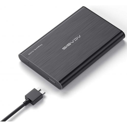  Acasis 80GB Portable External Hard Drive USB3.0 Hard Disk 2.5 HDD Storage Devices Desktop Laptop (Black)
