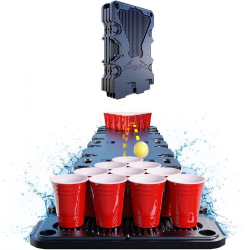  PONG POD Floating Game Table for Cup Pong, Flip Cup, and Card Games PRO - 8ft (4-Panel)
