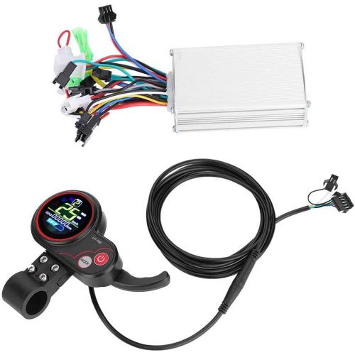  Alomejor Motor Brushless Controller with Rainproof LCD Display Control Panel and Shift Switch Accessory for Electric Bike