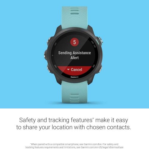 가민 [아마존베스트]Garmin Forerunner 245 Music, GPS Running Smartwatch with Music and Advanced Dynamics, Aqua
