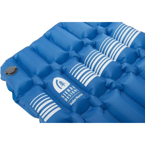 시에라디자인 Sierra Designs Lightweight Shadow Mountain Inflatable Sleeping Pad, 3 Thick Air Pad Mattress for Hiking, Backpacking & Camping