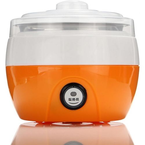  [아마존베스트]OUNONA 1L Automatic Yogurt Maker - Electronic Stainless Steel Tank Home Yogurt Making Machine with US Plug (Orange)