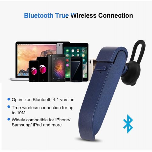  Eboxer Smart Language Translation Devices, Bluetooth Multi Language Translator Earphone, 16 Language Translator earpiece with APP for iPhone/for Samsung/for iPad and More(Blue)